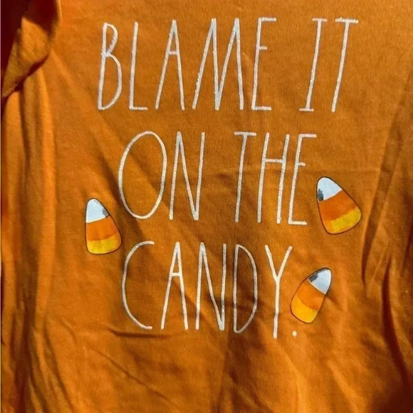 NWT Girl’s Rae Dunn Candy Corn Halloween Set Size 4 - Picture 3 of 5